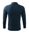 Malfini Single J. LS - Hosszú ujjú férfi galléros póló - Tengerészkék - XL