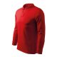 Malfini Single J. LS - Hosszú ujjú férfi galléros póló - Piros - 2XL