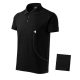 Malfini Cotton - Rövid ujjú férfi galléros póló - Fekete - 2XL