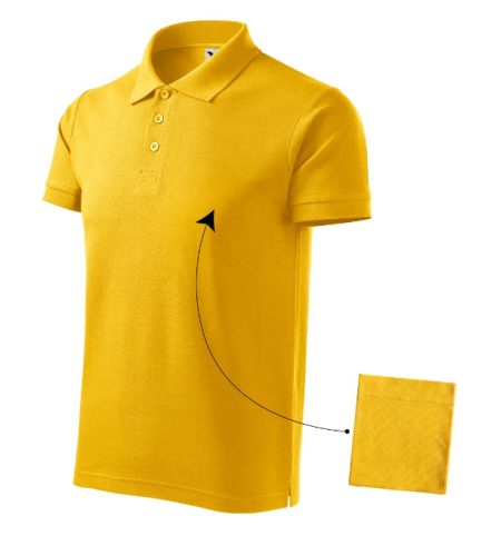 Malfini Cotton - Rövid ujjú férfi galléros póló - Sárga - S