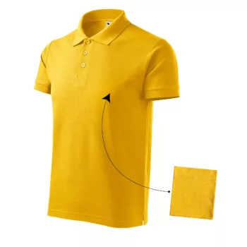   Malfini Cotton - Rövid ujjú férfi galléros póló - Sárga - XL