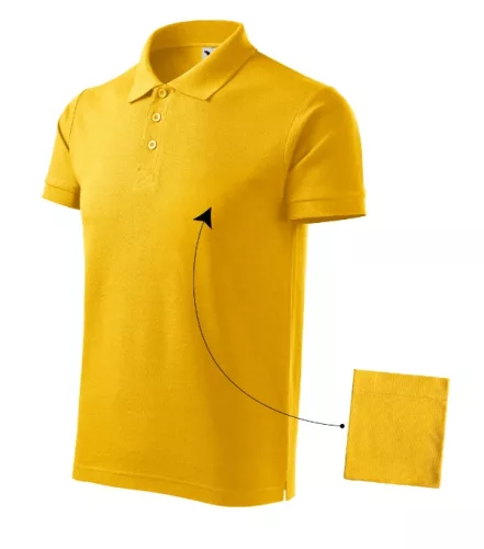Malfini Cotton - Rövid ujjú férfi galléros póló - Sárga - 2XL