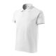 Malfini Cotton Heavy - Rövid ujjú férfi galléros póló - Fehér - 2XL