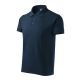 Malfini Cotton Heavy - Rövid ujjú férfi galléros póló - Tengerészkék - 3XL