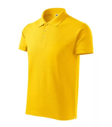 Malfini Cotton Heavy - Rövid ujjú férfi galléros póló - Sárga - M