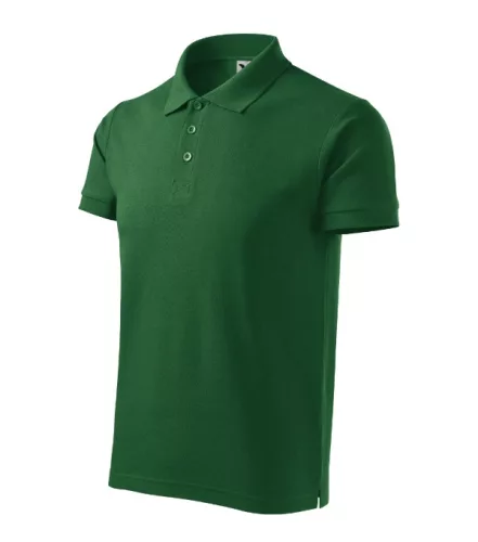 Malfini Cotton Heavy - Rövid ujjú férfi galléros póló - Üvegzöld - XL