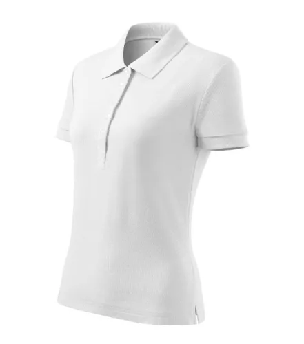 Malfini Cotton Heavy - Rövid ujjú női galléros póló - Fehér - 2XL