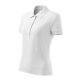 Malfini Cotton Heavy - Rövid ujjú női galléros póló - Fehér - 2XL