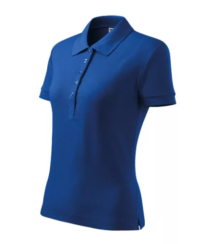 Malfini Cotton Heavy - Rövid ujjú női galléros póló - Királykék - M