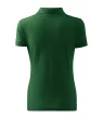 Malfini Cotton Heavy - Rövid ujjú női galléros póló - Üvegzöld - XL