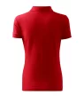 Malfini Cotton Heavy - Rövid ujjú női galléros póló - Piros - XL