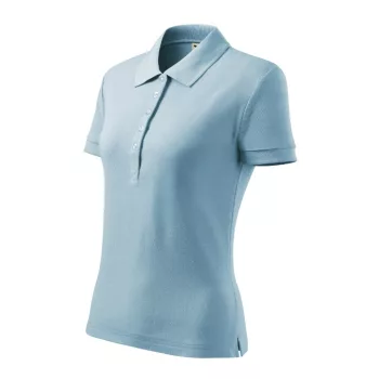   Malfini Cotton Heavy - Rövid ujjú női galléros póló - Égszínkék - 2XL