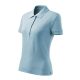 Malfini Cotton Heavy - Rövid ujjú női galléros póló - Égszínkék - 2XL