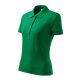 Malfini Cotton Heavy - Rövid ujjú női galléros póló - Fűzöld - 2XL