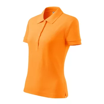   Malfini Cotton Heavy - Rövid ujjú női galléros póló - Mandarinsárga - 2XL
