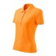 Malfini Cotton Heavy - Rövid ujjú női galléros póló - Mandarinsárga - 2XL