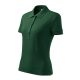 Malfini Cotton Heavy - Rövid ujjú női galléros póló - Sötétzöld - 2XL