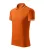 Malfini Urban - Ujjszegélyen és galléron kontrasztos csíkozású férfi galléros póló - Narancssárga - S