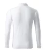 Malfini Pique Polo LS - Hosszú ujjú férfi galléros póló - Fehér - M