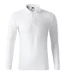 Malfini Pique Polo LS - Hosszú ujjú férfi galléros póló - Fehér - 2XL