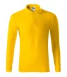 Malfini Pique Polo LS - Hosszú ujjú férfi galléros póló - Sárga - XL