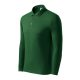 Malfini Pique Polo LS - Hosszú ujjú férfi galléros póló - Üvegzöld - 2XL