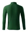 Malfini Pique Polo LS - Hosszú ujjú férfi galléros póló - Üvegzöld - 3XL