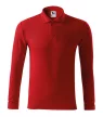Malfini Pique Polo LS - Hosszú ujjú férfi galléros póló - Piros - 2XL