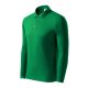 Malfini Pique Polo LS - Hosszú ujjú férfi galléros póló - Fűzöld - 3XL