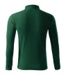 Malfini Pique Polo LS - Hosszú ujjú férfi galléros póló - Sötétzöld - 2XL