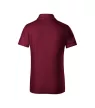 Malfini Pique Polo - Galléron és ujjvégeken dupla bordacsíkkal díszített, rövid ujjú gyerek galléros póló - Garnet - 122 cm/6 éves