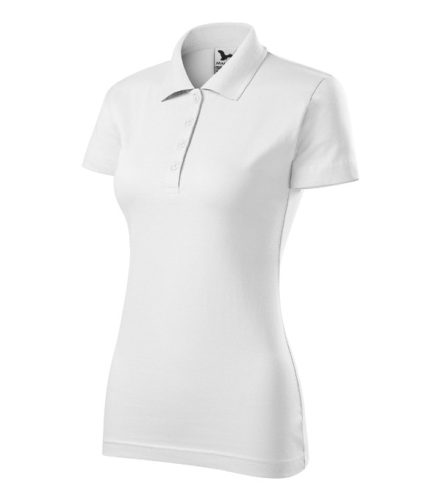 Malfini Single J. - Pamut női galléros póló - Fehér - 2XL