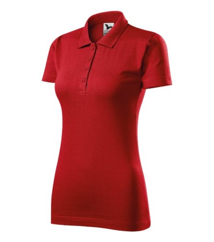 Malfini Single J. - Pamut női galléros póló - Piros - 2XL