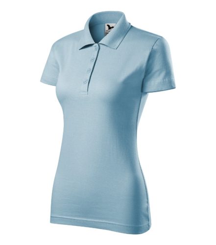 Malfini Single J. - Pamut női galléros póló - Égszínkék - 2XL