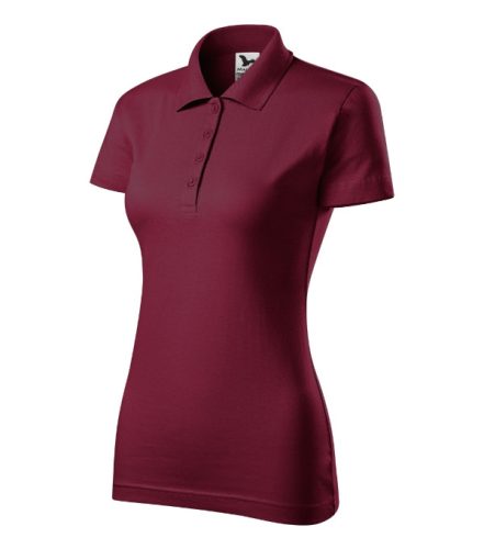 Malfini Single J. - Pamut női galléros póló - Garnet - 2XL