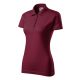 Malfini Single J. - Pamut női galléros póló - Garnet - 2XL