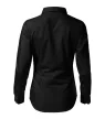 Malfini Style LS - Enyhén szűkített szabású, hosszú ujjú női ing - Fekete - S