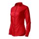 Malfini Style LS - Enyhén szűkített szabású, hosszú ujjú női ing - Piros - 2XL