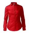 Malfini Style LS - Enyhén szűkített szabású, hosszú ujjú női ing - Piros - 2XL