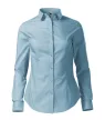 Malfini Style LS - Enyhén szűkített szabású, hosszú ujjú női ing - Égszínkék - 2XL