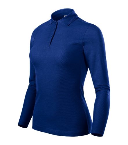 Malfini Pique Polo LS - Hosszú ujjú női galléros póló - Királykék - XS