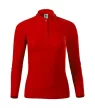 Malfini Pique Polo LS - Hosszú ujjú női galléros póló - Piros - XS