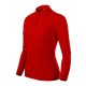 Malfini Pique Polo LS - Hosszú ujjú női galléros póló - Piros - 2XL
