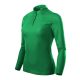 Malfini Pique Polo LS - Hosszú ujjú női galléros póló - Fűzöld - 2XL