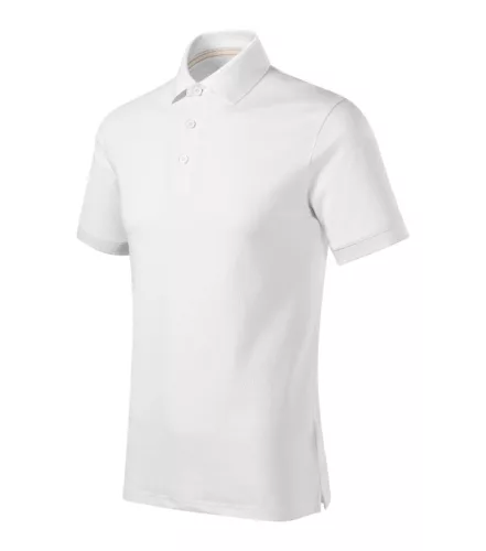 Malfini Prime (GOTS) - Biopamut férfi galléros póló - Fehér - 2XL