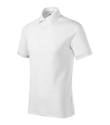 Malfini Prime (GOTS) - Biopamut férfi galléros póló - Fehér - 3XL