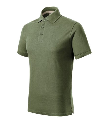 Malfini Prime (GOTS) - Biopamut férfi galléros póló - Khaki - S