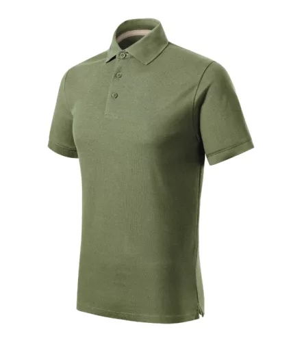 Malfini Prime (GOTS) - Biopamut férfi galléros póló - Khaki - XL