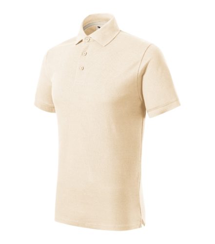 Malfini Prime (GOTS) - Biopamut férfi galléros póló - Mandula - 2XL