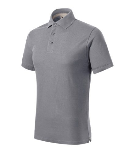 Malfini Prime (GOTS) - Biopamut férfi galléros póló - Antik ezüst - 3XL